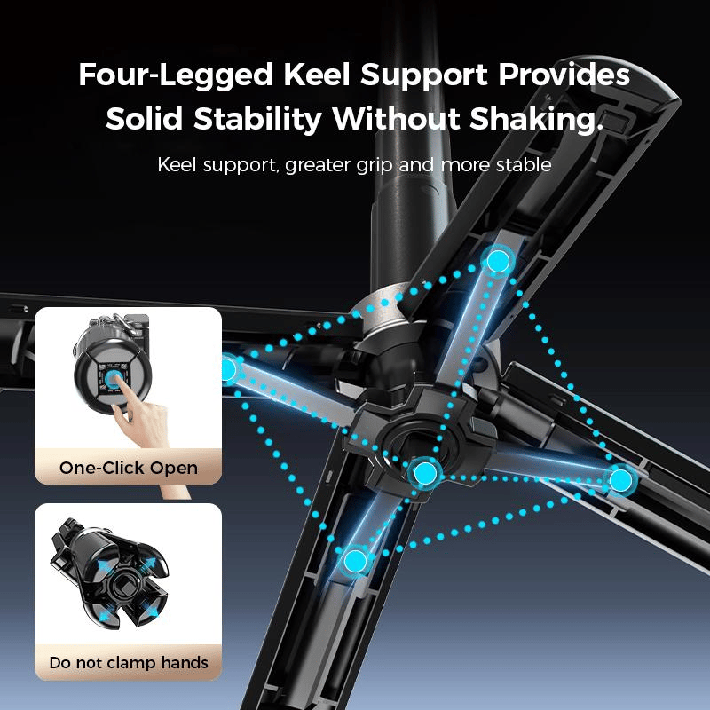 🔥Hot Sale(💥50%OFF)🔥4-in-1 Multifunctional 360° Rotation Magnetic Selfie Stick