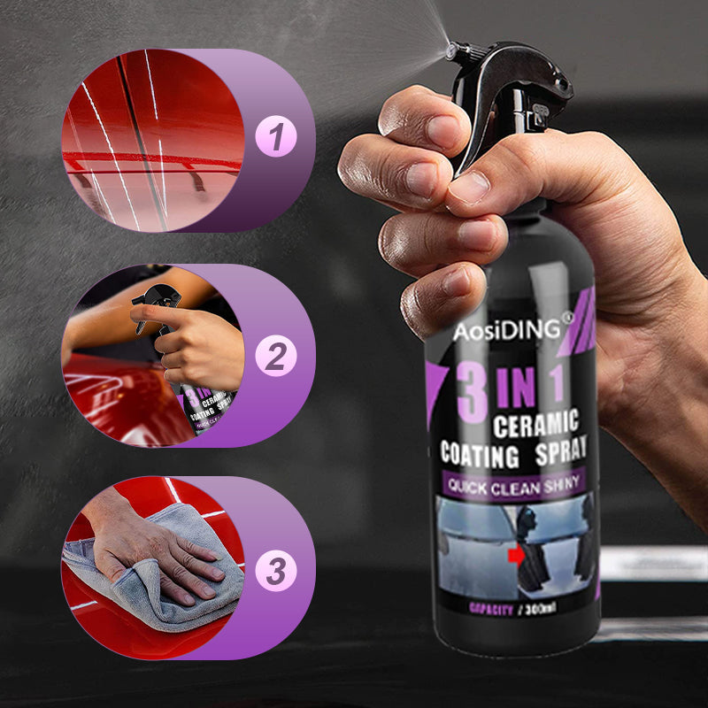 🚘✨3-in-1 Automotive Ceramic Coating Spray