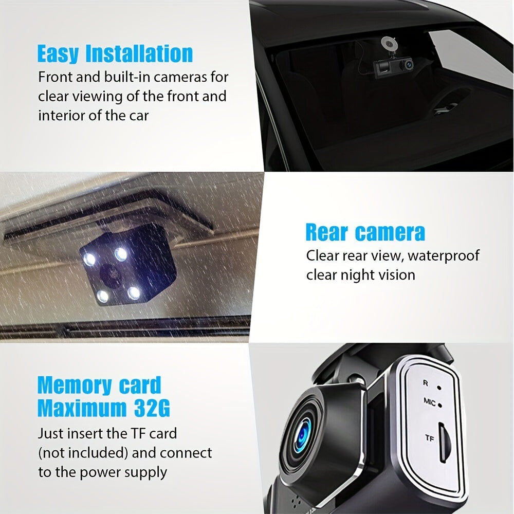 ??2025 New Arrival?? ??Safe Driving 3 Channel Camera Cycle Video Recorder
