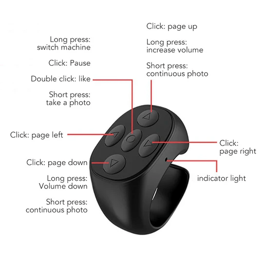 ??Limited Time Promotion 49% OFF??Fingertip Wireless Bluetooth Remote Control