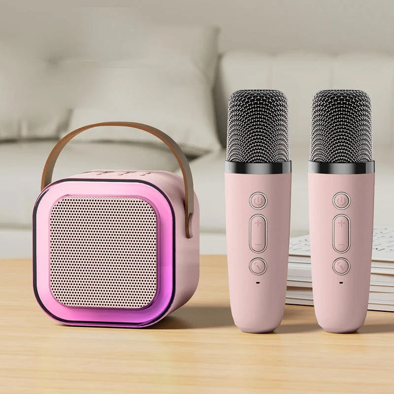 ??Last Day Promotion 50% OFF??Mini Karaoke Machine with Wireless Microphones