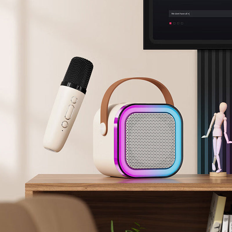 ??Last Day Promotion 50% OFF??Mini Karaoke Machine with Wireless Microphones