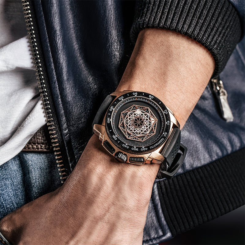 Men’s Luminous Silicone Quartz Watch