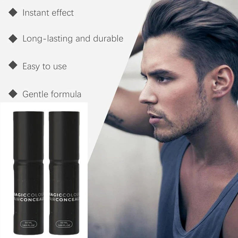 Scalp concealer for fuller, natural looking hair