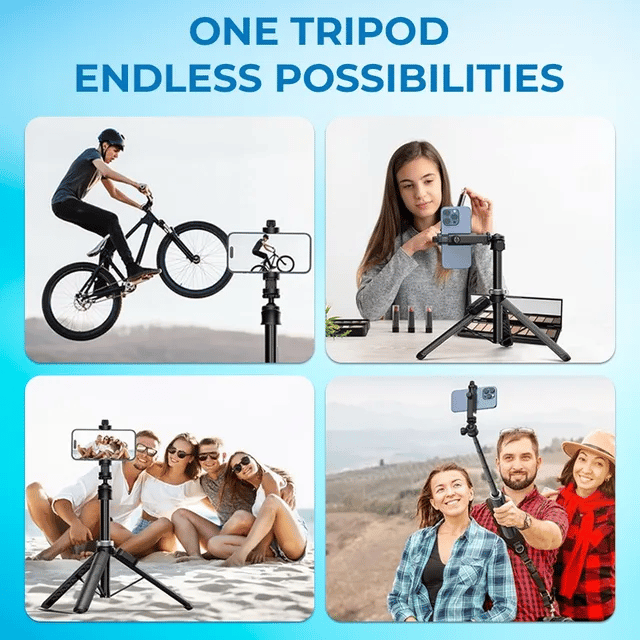 ??Hot Sale 49% OFF?? 4-in-1 Multifunctional 360¡ã Rotation  Selfie Stick with  Wireless Detachable Remote Control