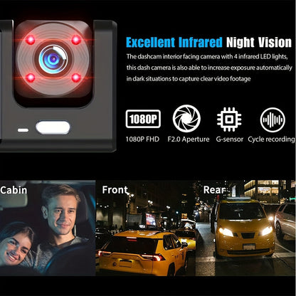 ??2025 New Arrival?? ??Safe Driving 3 Channel Camera Cycle Video Recorder