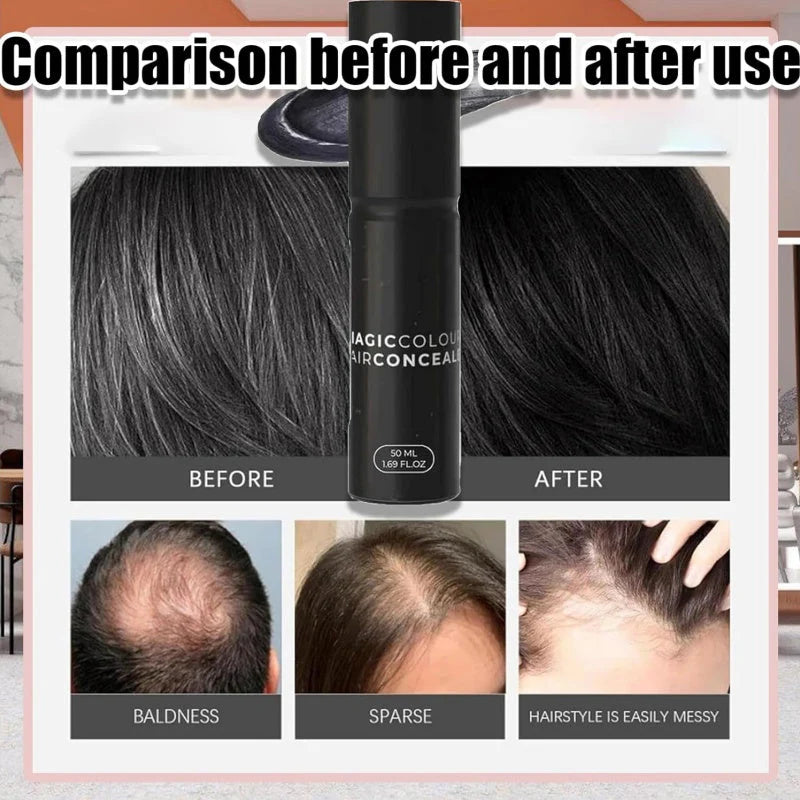 Scalp concealer for fuller, natural looking hair